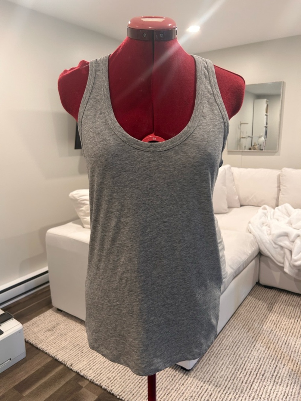 rag & bone Grey Scoop Neck Tank with tags